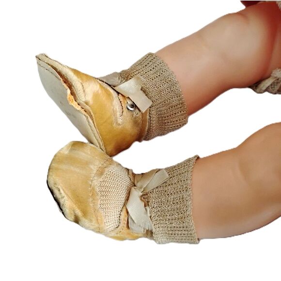 Vintage 1950s Effanbee 18” All-Vinyl Toddler Doll – Rooted Hair, Sleep Eyes - Picture 4 of 4